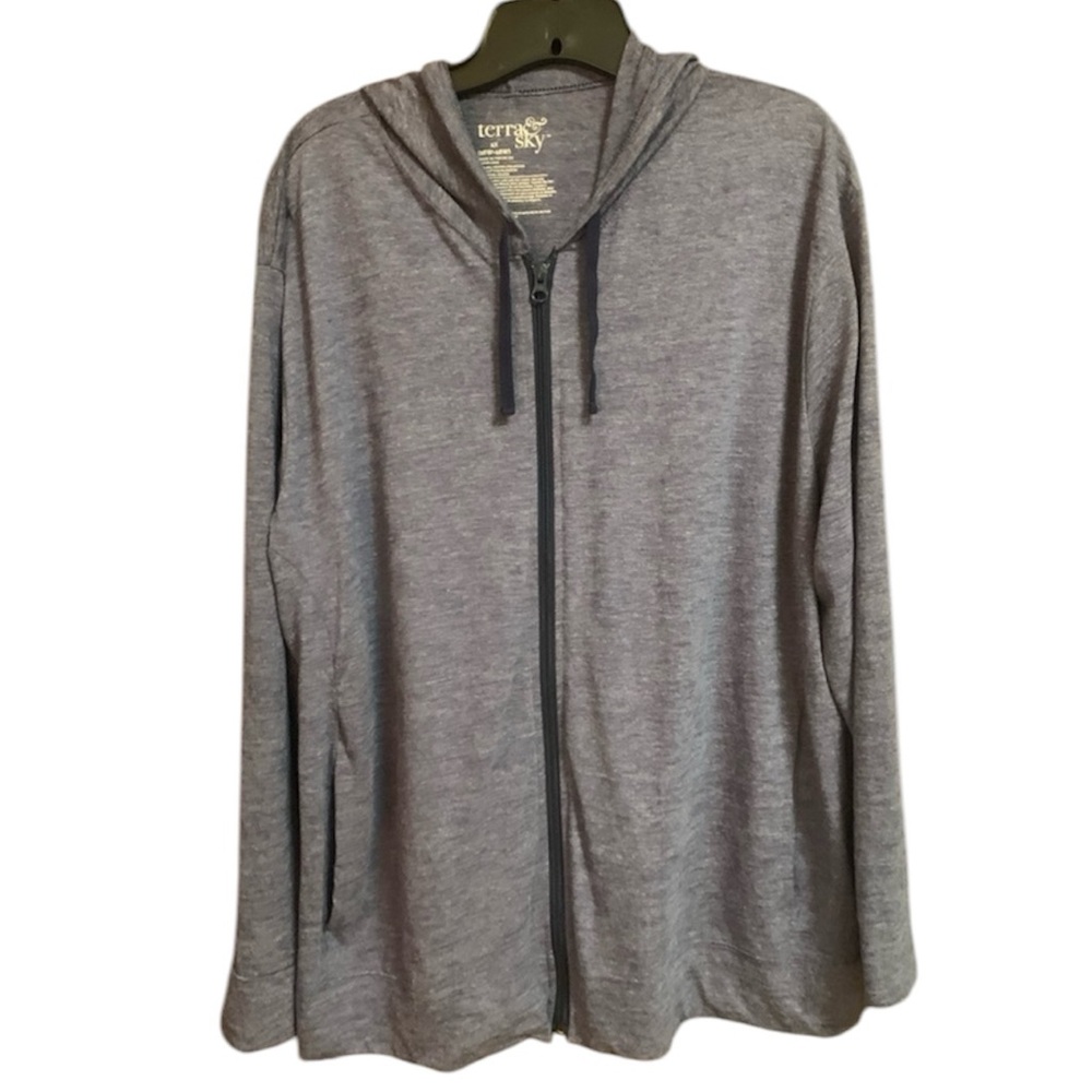 Terra & Sky Lightweight Women’s Hoodie Size 1X - 16W/18W